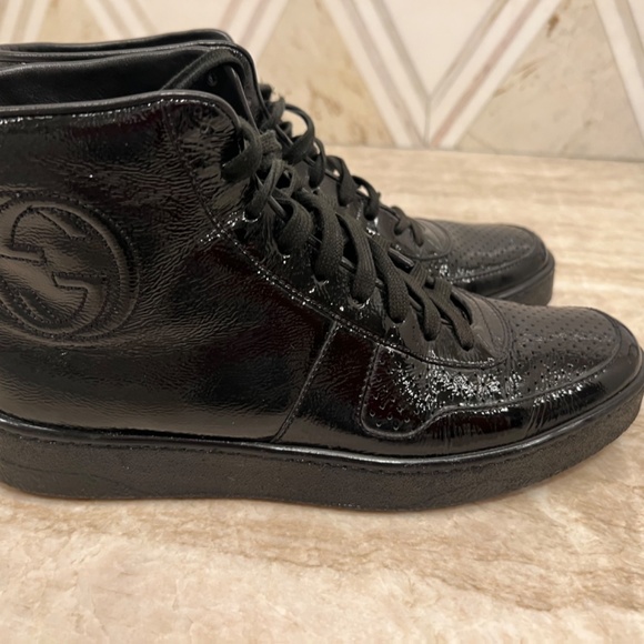 Gucci ankle booties. Leather black. size 9 - Picture 5 of 7